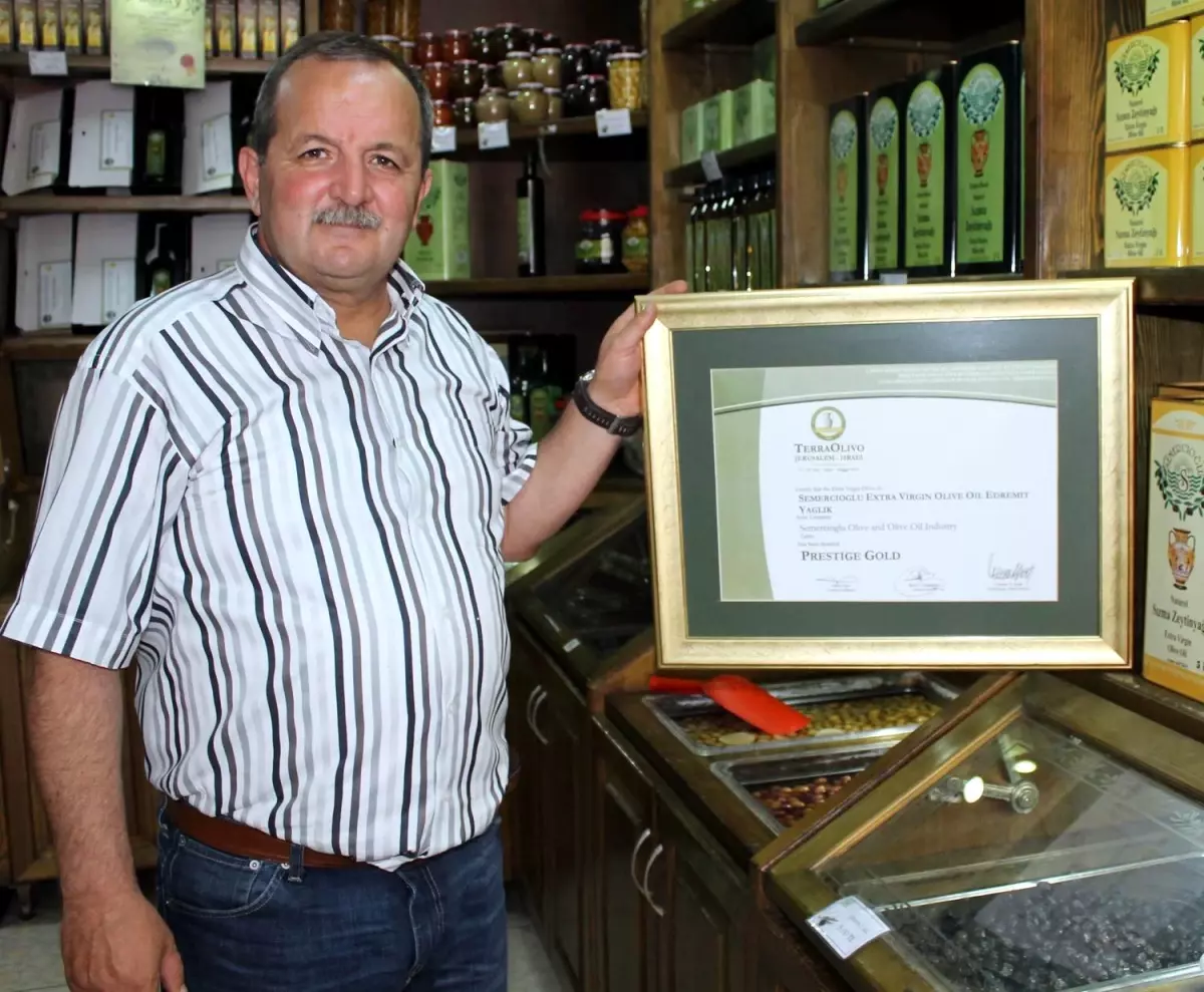 Edremit'in Zeytinyağı Yine Ödül Aldı
