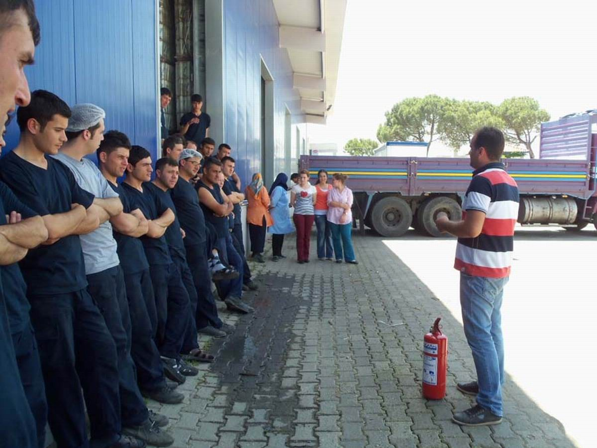 Gönen\'de Yangın Tatbikatı