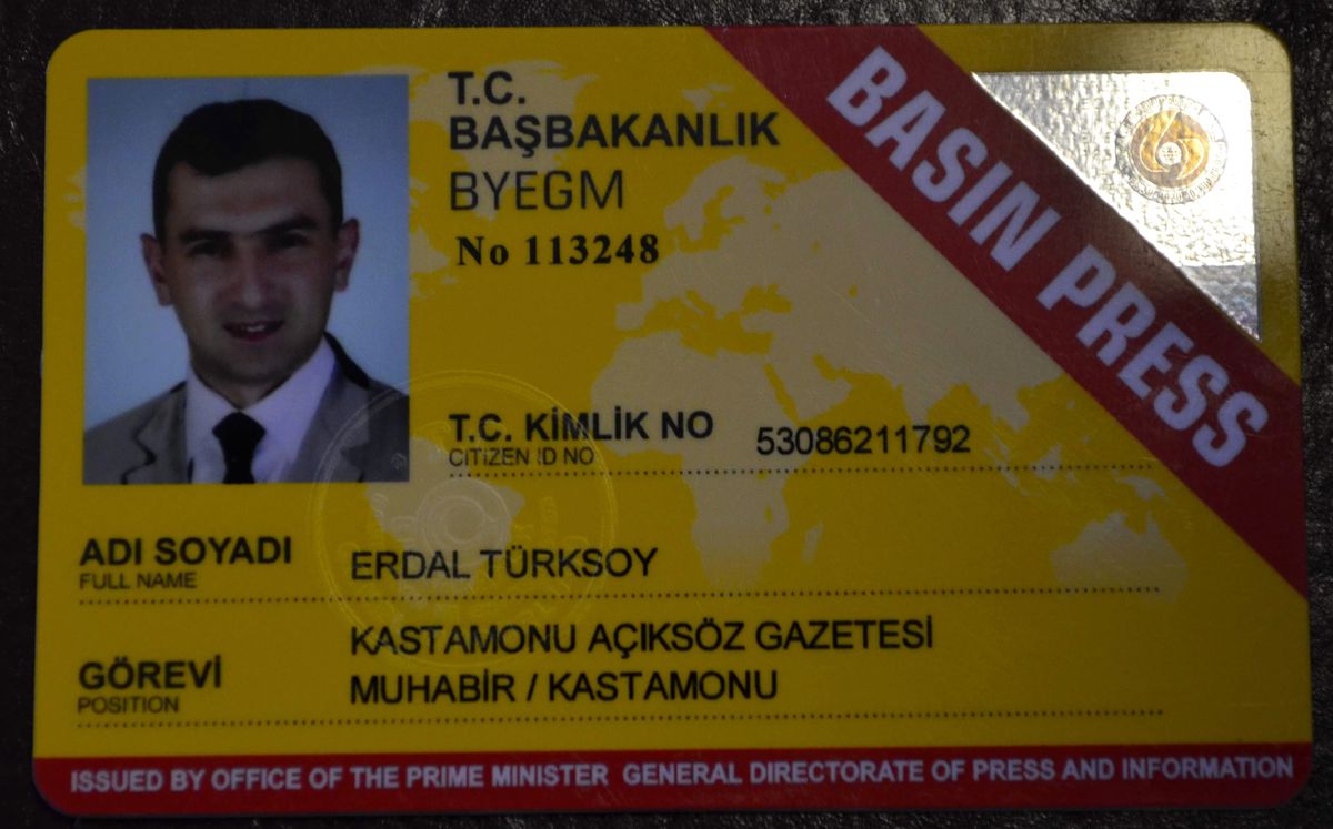 Kastamonu\'da \'Sarı Basın Kartı\' Sayısı 13\'e Yükseldi