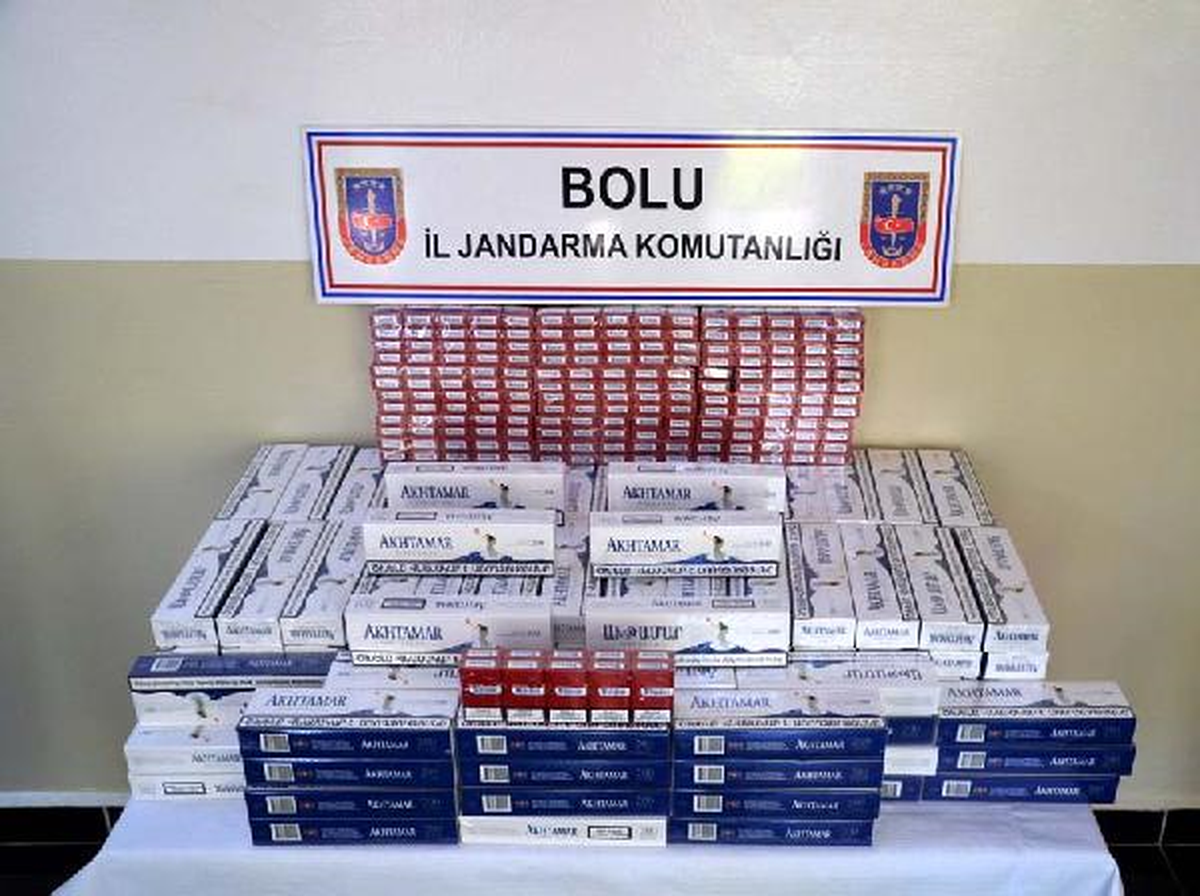 Bolu\'da Kaçak Sigara Operasyonu