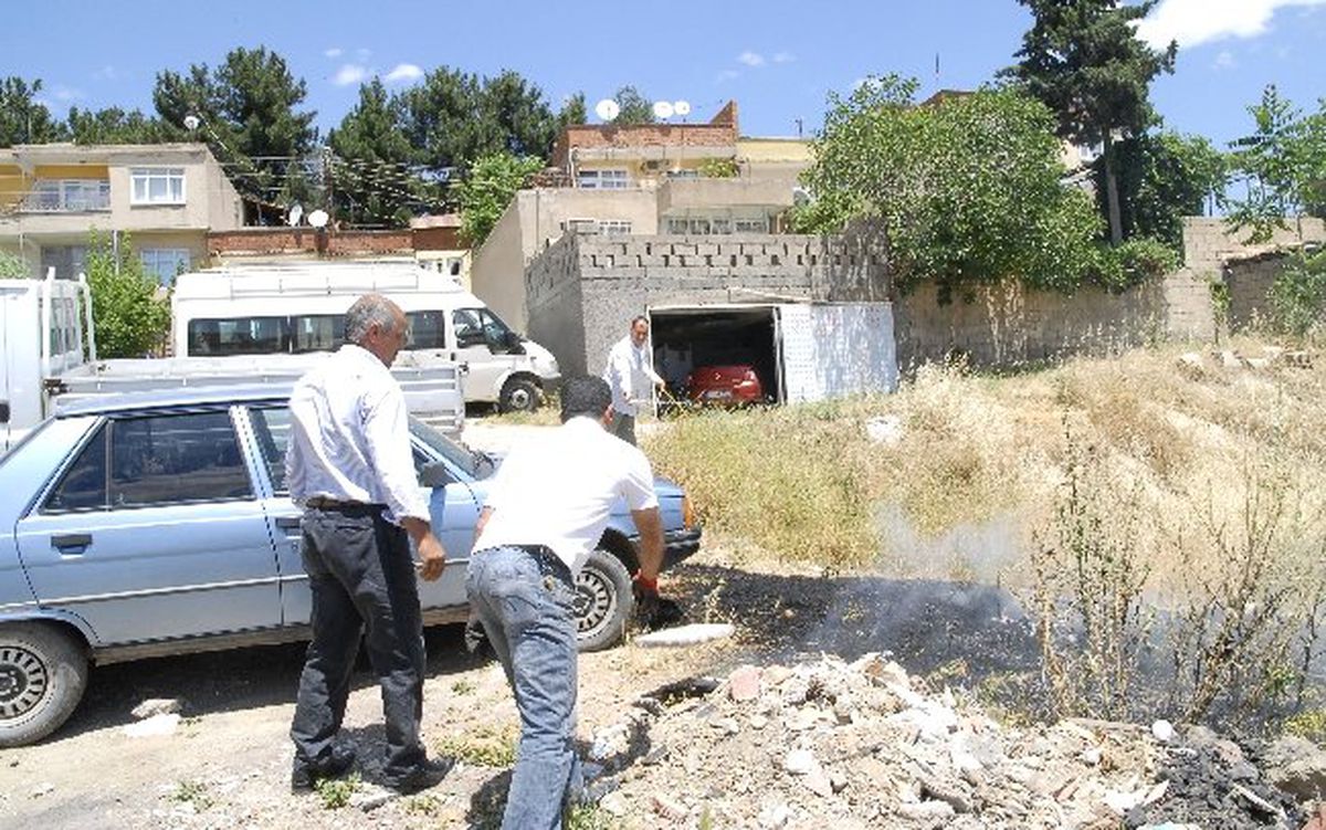 Ergani\'de Ot Yangını Korkuttu