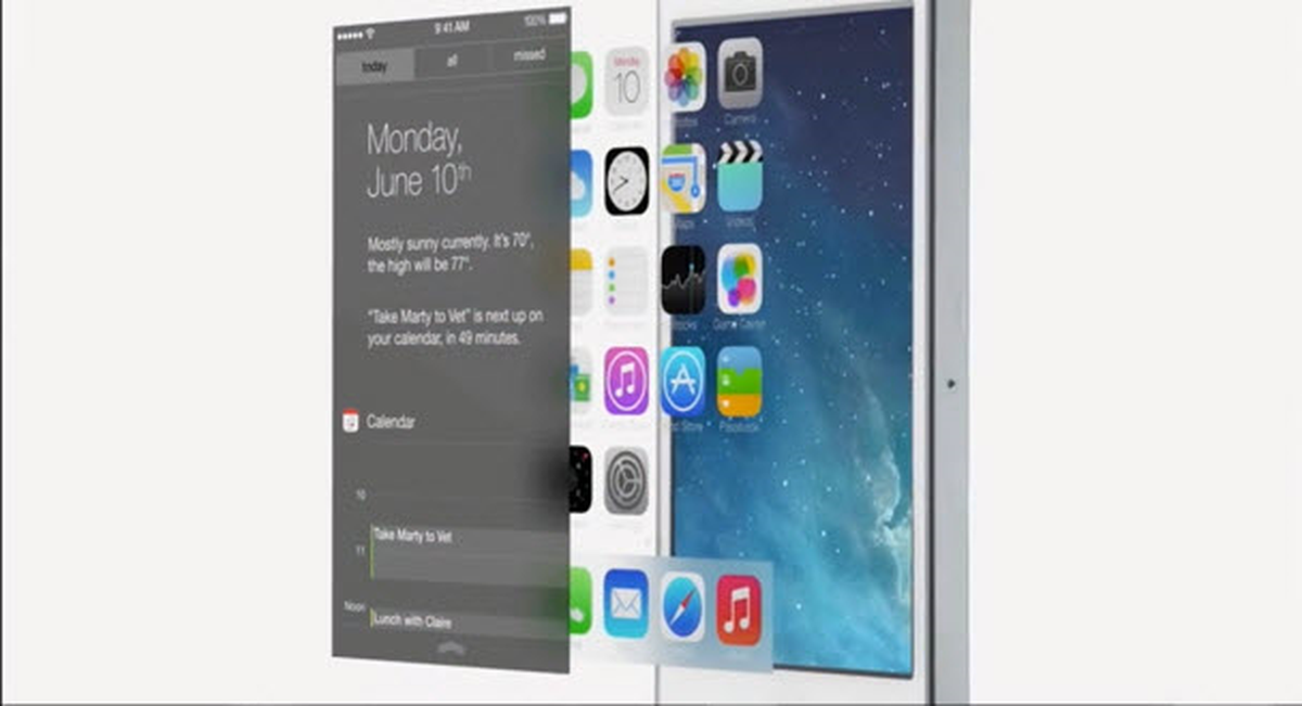 iOS 7 iş başında!