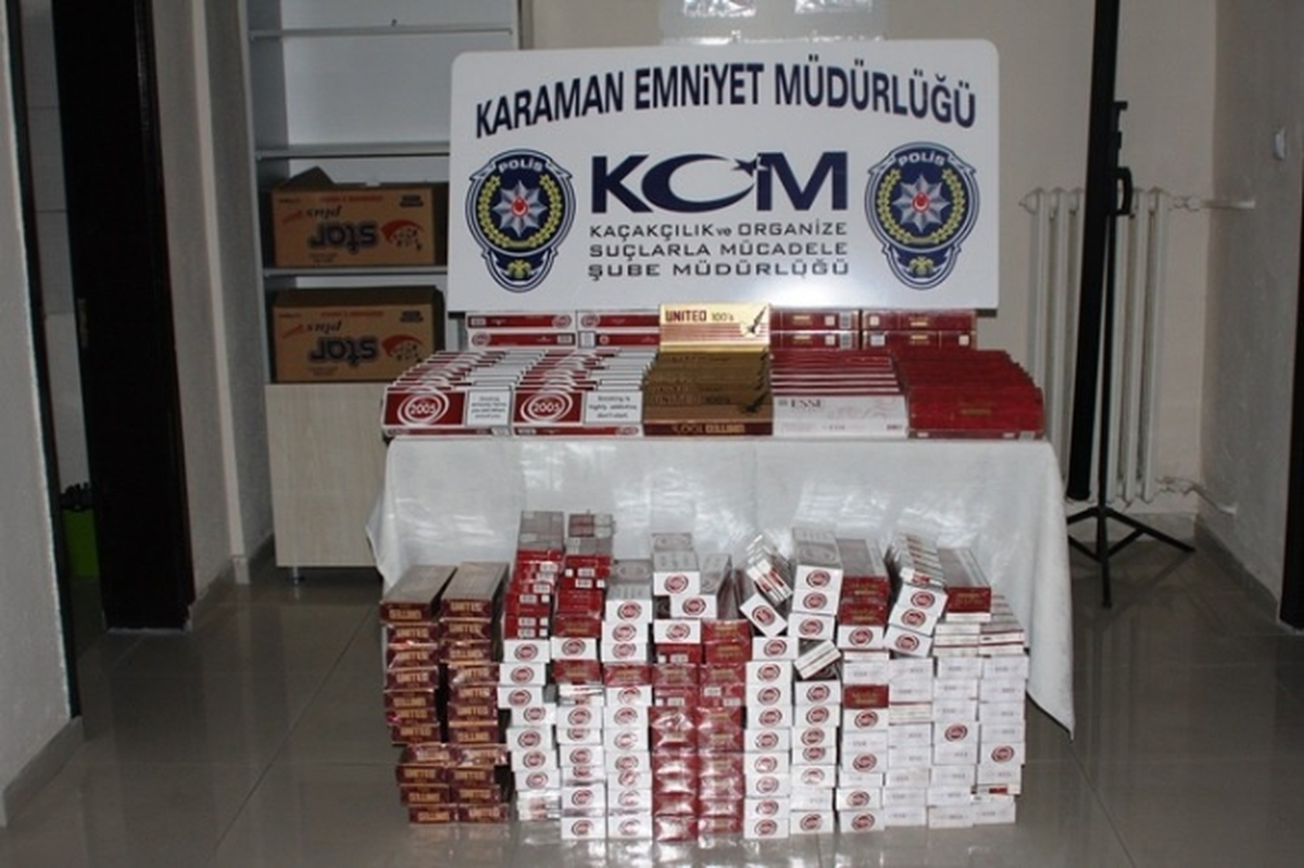 Karaman\'da Kaçak Sigara Operasyonu