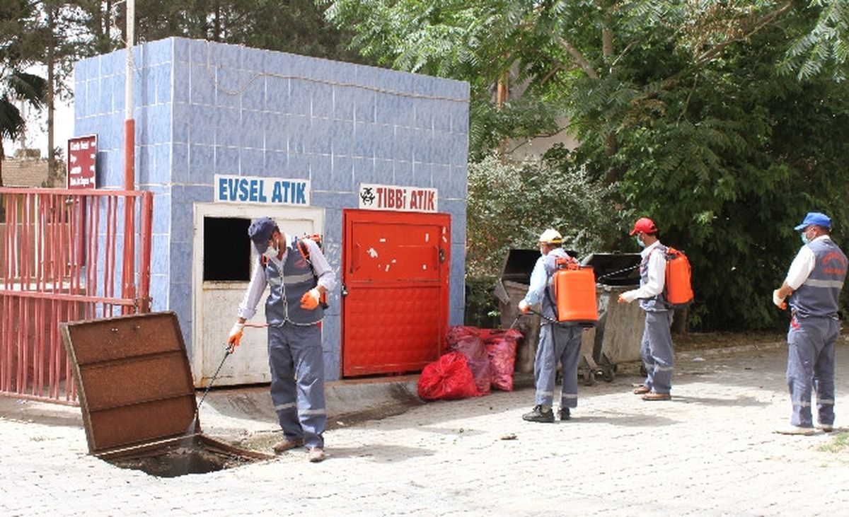Ceylanpınar\'da İlaçlama Çalışmaları