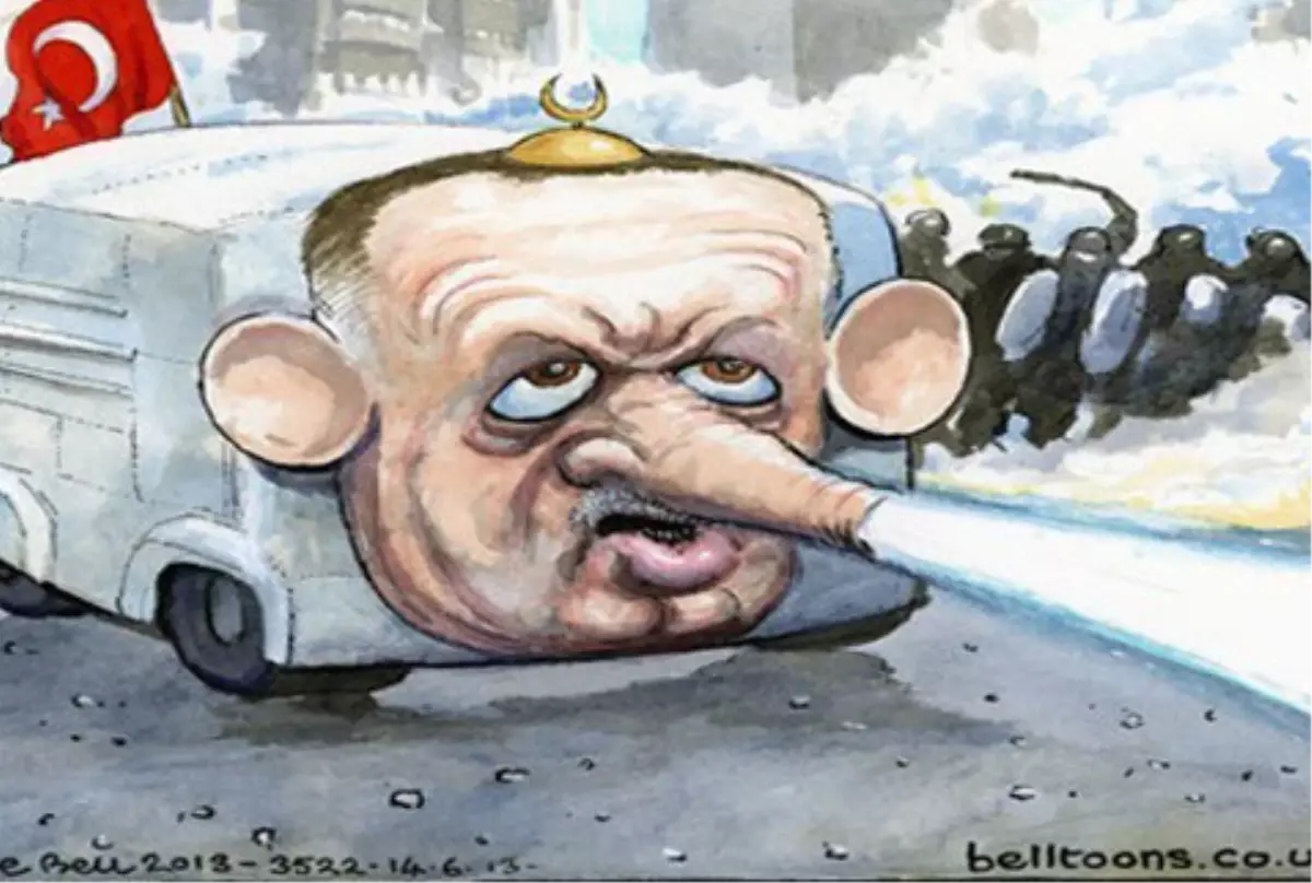 Guardian Başbakan Erdoğan\'ı TOMA Yaptı