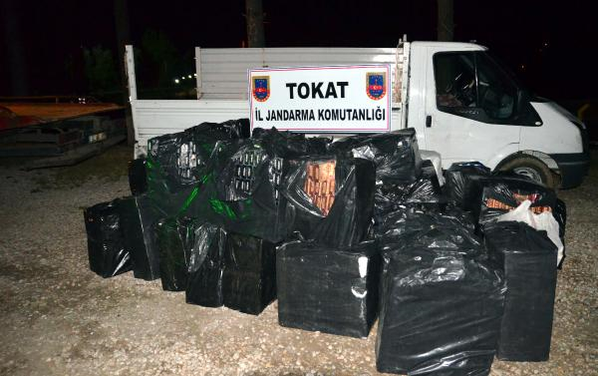 Tokat\'ta 32 Bin Paket Kaçak Sigara Ele Geçirildi