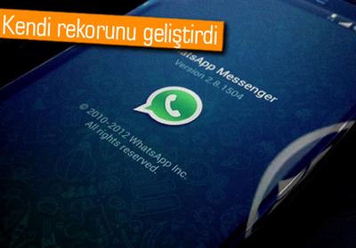 Whatsapp, 1 Günde Atılan 27 Milyar Mesajla Rekor Kırdı