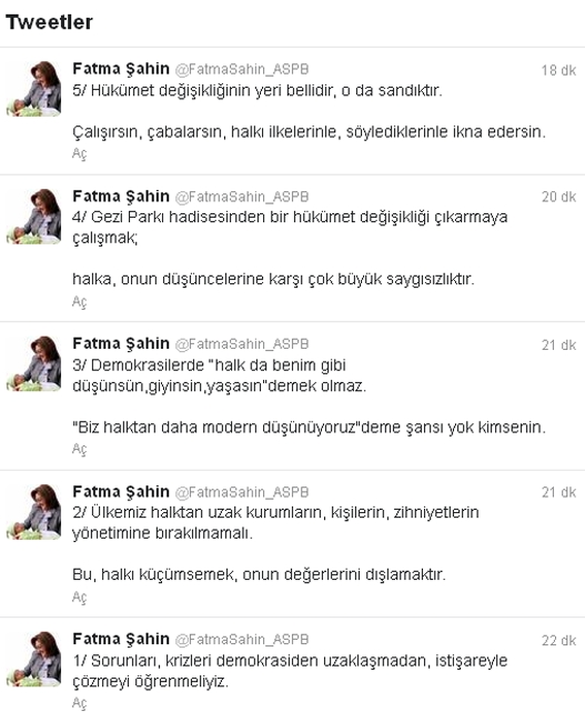 Bakan Şahin\'den, "Gezi" Açıklaması