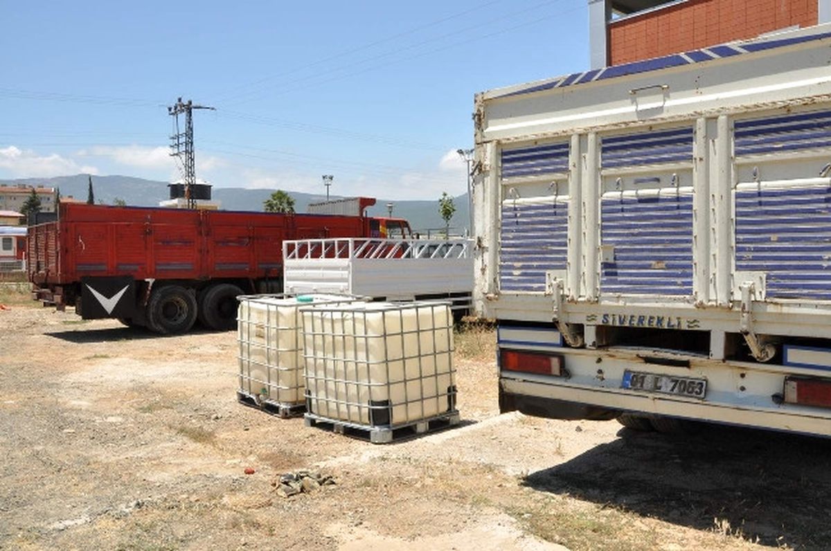 İslahiye\'de 7 Bin 250 Litre Kaçak Mazot Ele Geçirildi