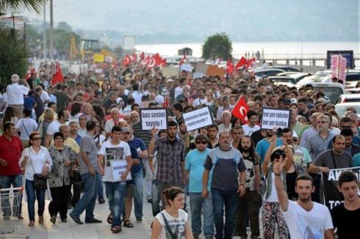 Samsun\'da Gezi Protestosu