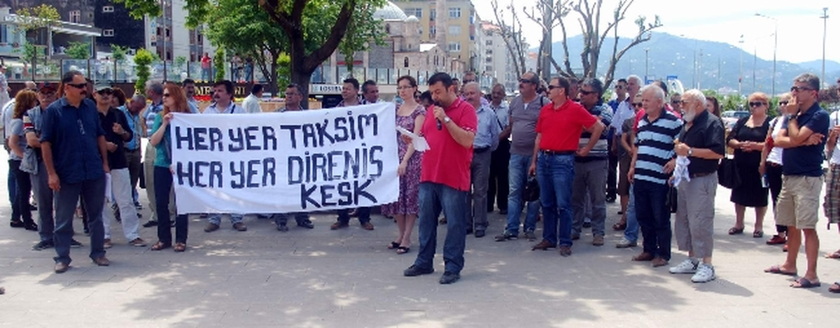 Giresun\'da "Gezi Parkı" Olaylarını Protesto Ettiler