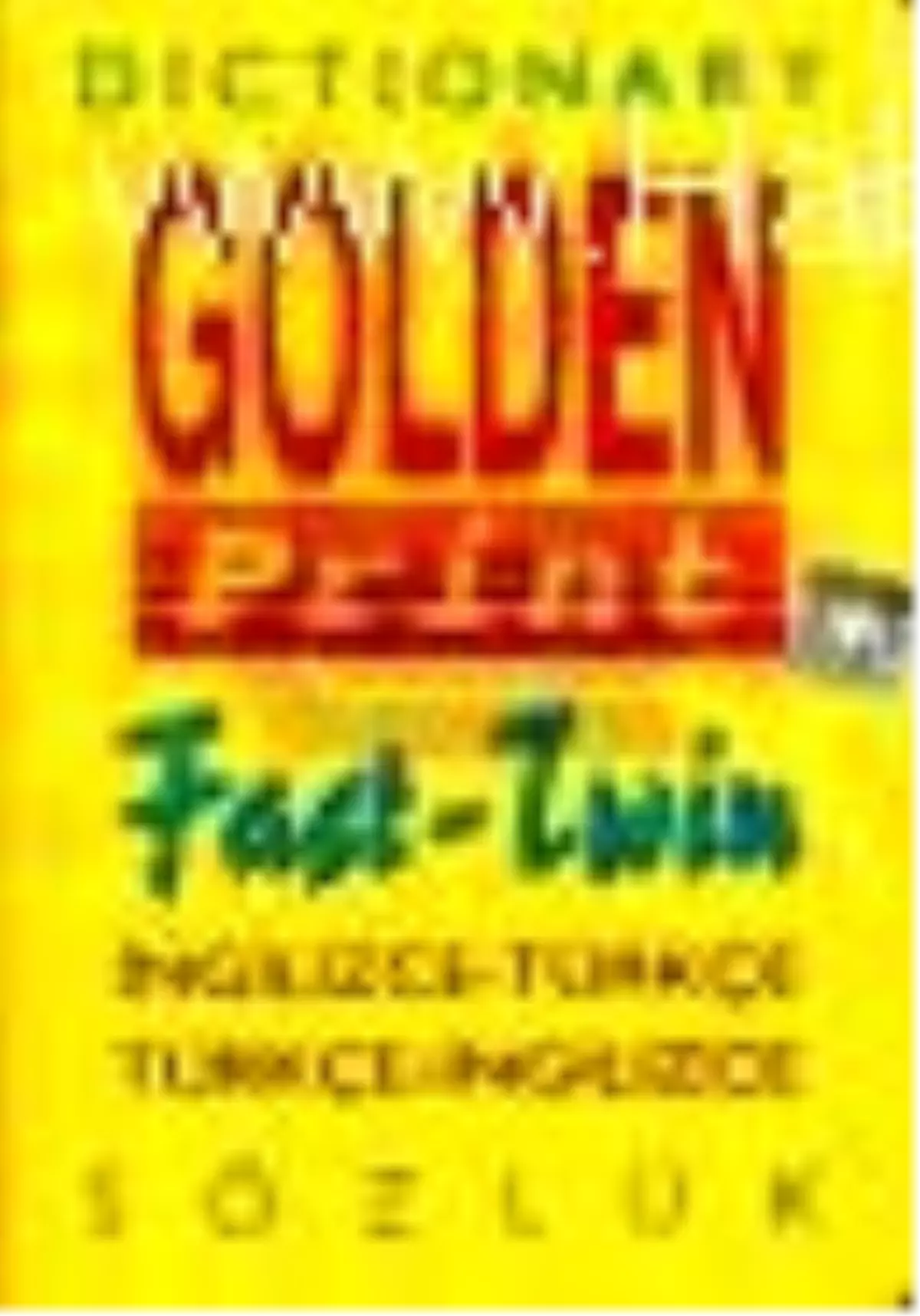 Golden Print Fast - Twin İngilizce - Türkçe, Türkçe - İngilizce Sözlük (Sarı Cilt) Kitabı