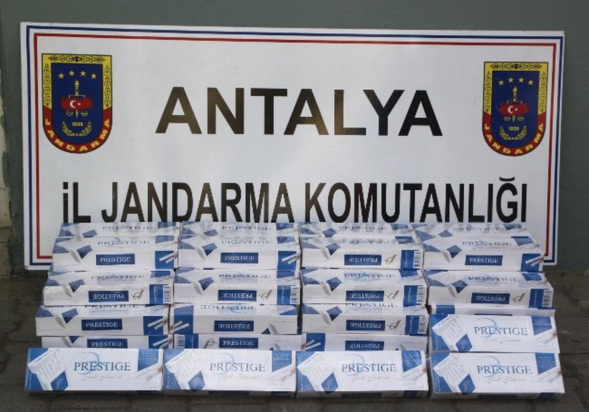 Manavgat Jandarması Bin 340 Paket Kaçak Sigara Ele Geçirdi