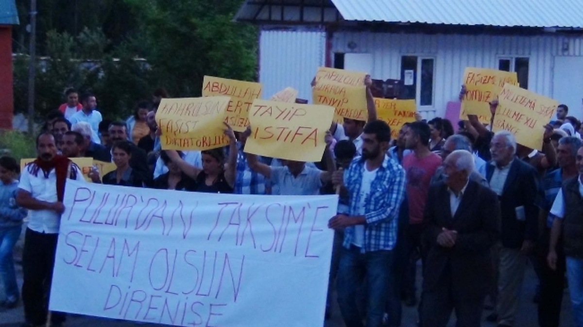 Ovacık\'ta \'Gezi Parkı\' Protestosu