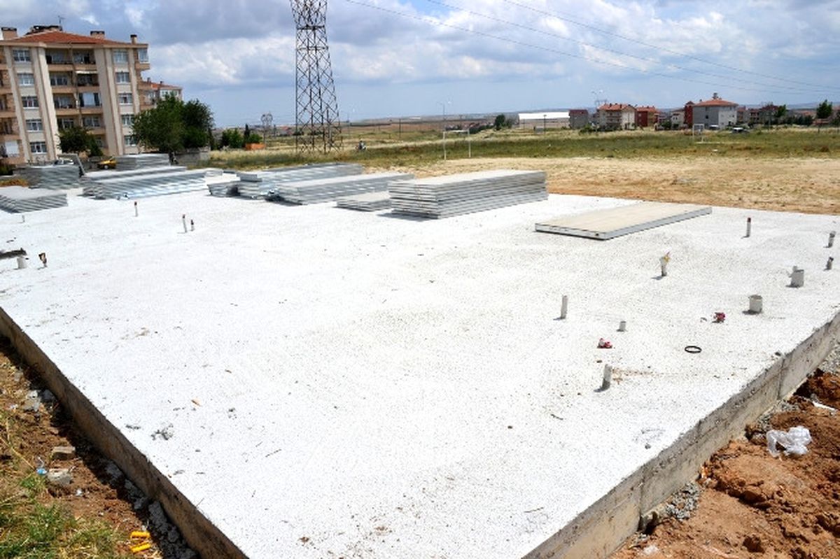 Soyunma Odalarının Yapımına Başlandı