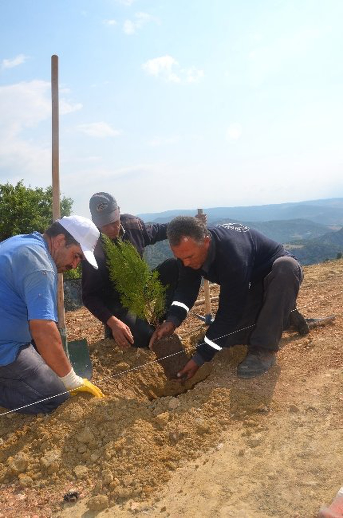 Bilecik Şehir Mezarlığı Girişine Otopark ve Fidan Dikimi