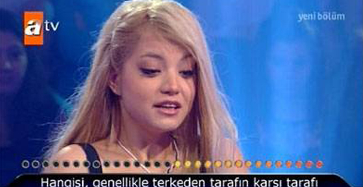 İlk Soruda Elenince Psikopata Bağladı