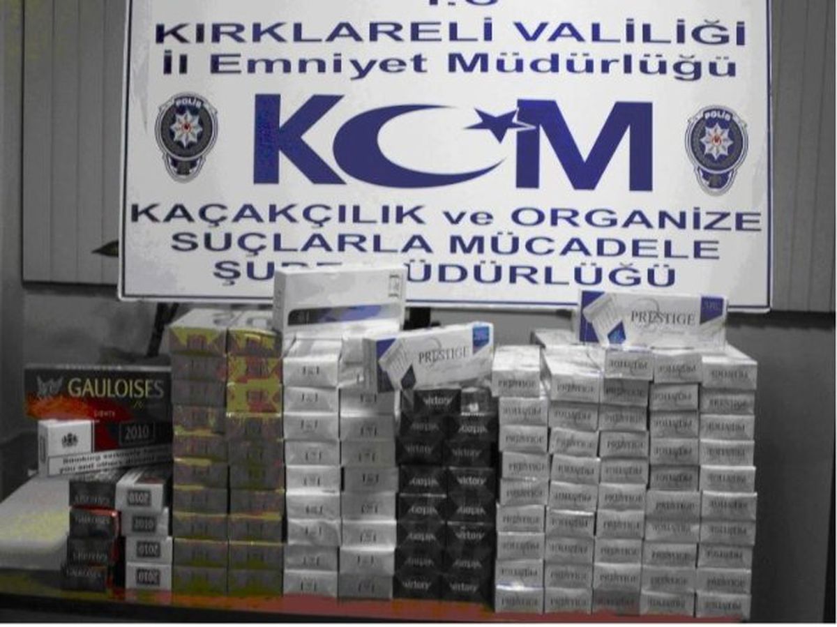 Kırklareli\'de Kaçak Sigara Operasyonu