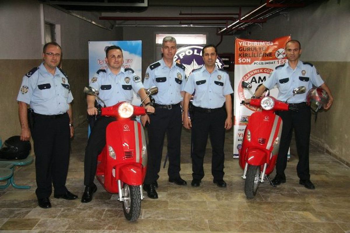Polislere Elektrikli Motosiklet