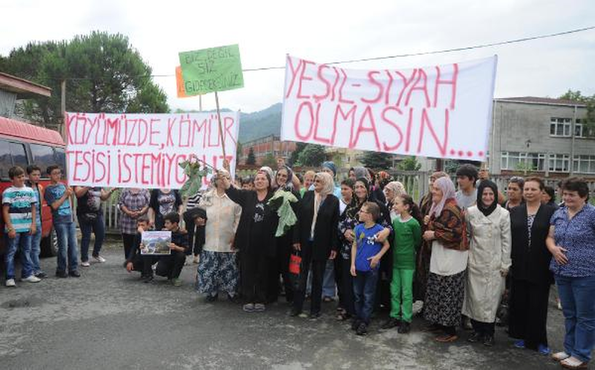 Arhavi\'de Kömür Tesisi Tepkisi