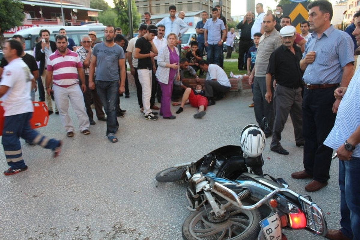 Bilecik\'te Motor Kazası Ucuz Atlatıldı