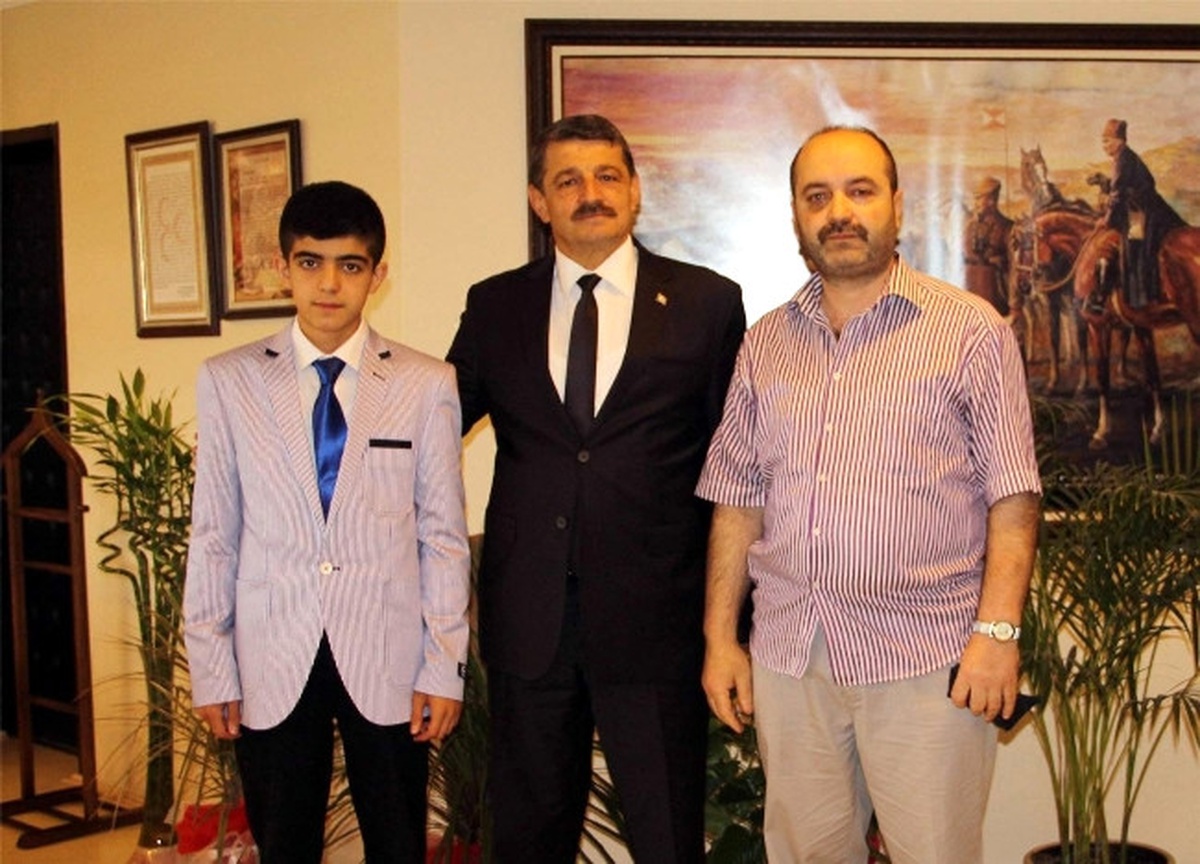 Şampiyon Hafız, Başkan Akın\'ı Ziyaret Etti
