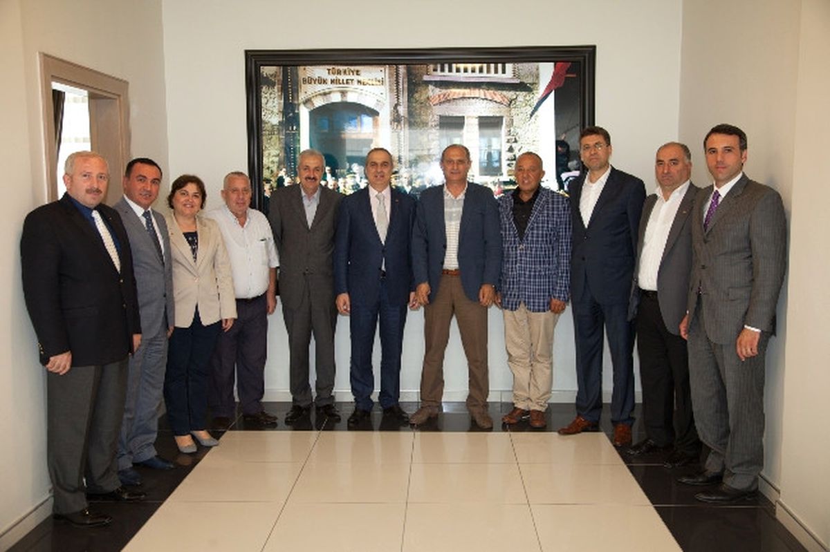 Sesob Başkan Alişan Satso Başkanı Mahmut Kösemusul'u Ziyaret Etti