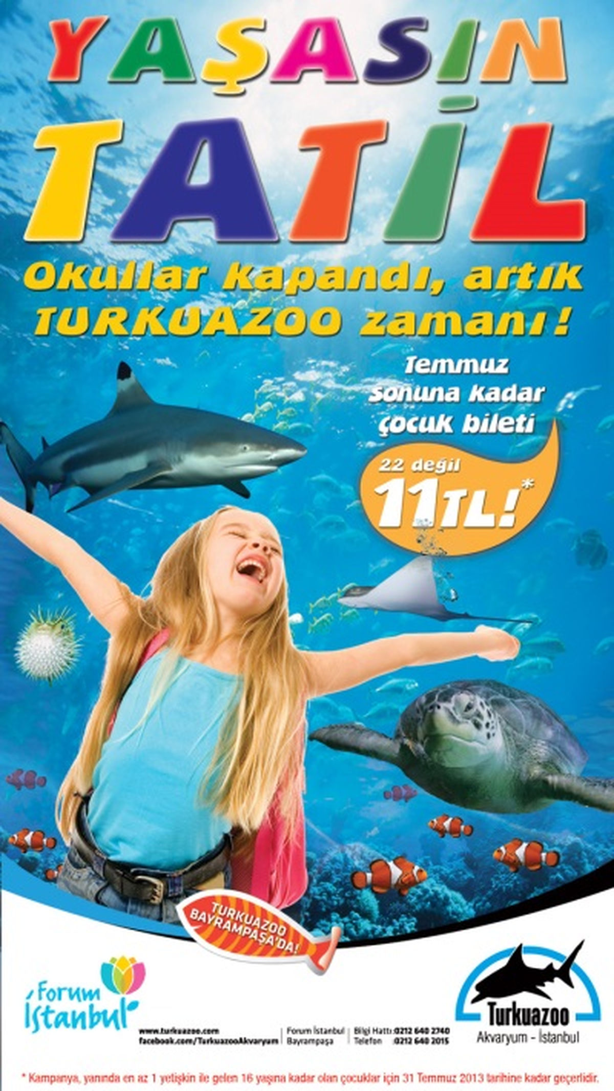 Yaz Tatilinin Tadı Turkuazoo\'da Çıkar