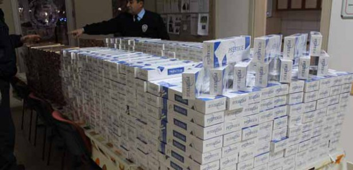 Deterjan Bidonlarında 16 Bin Paket Kaçak Sigara Bulundu