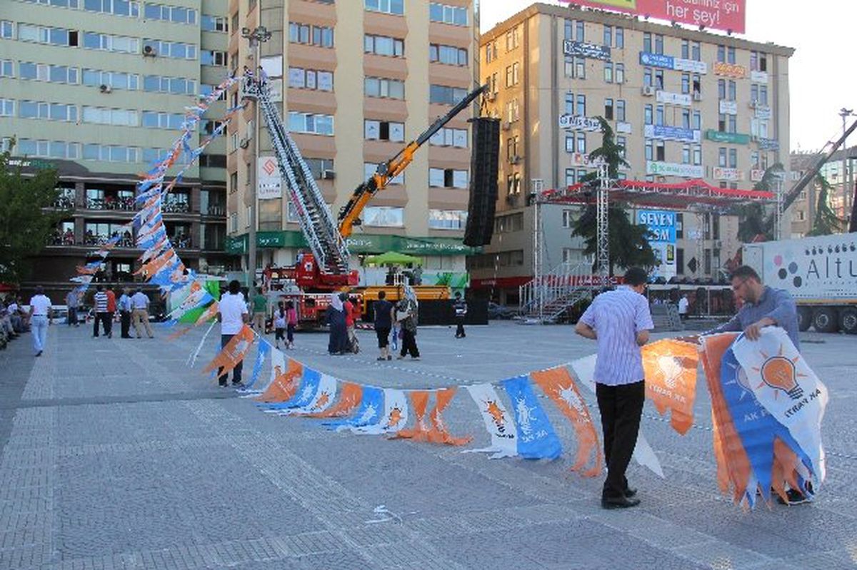 AK Parti Samsun Mitingi Hazırlıkları