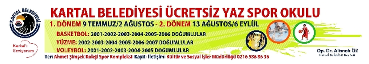 Kartal\'da Yaz Spor Okulu Kayıtları Başladı