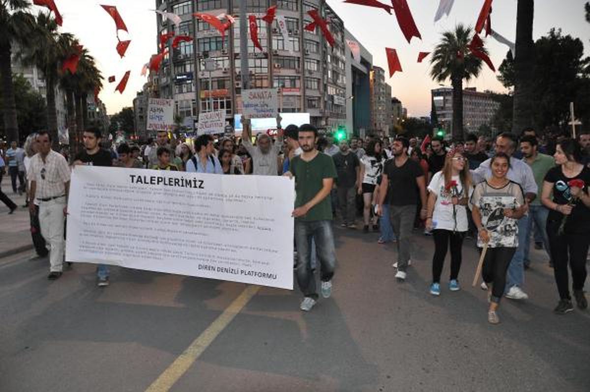 Denizli\'de \'Gezi\' Eyleminde Sözlü Tartışma