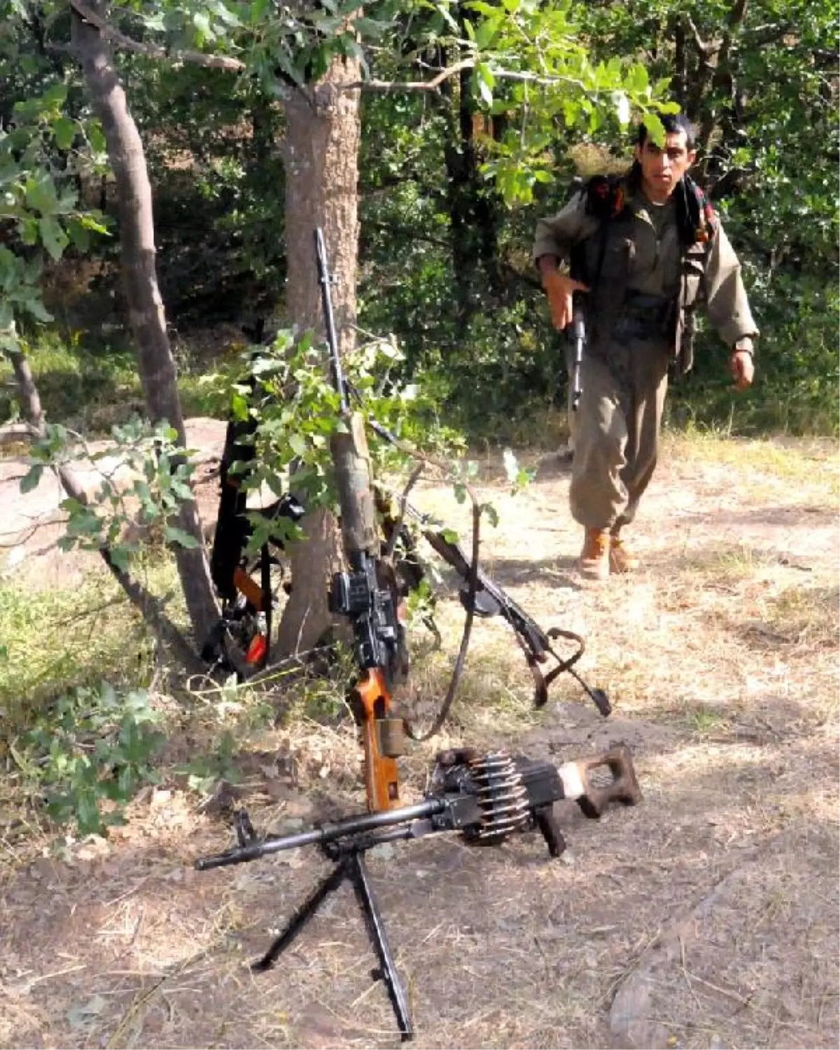 İşte Çekilen PKK\'lıların Toplandığı Kamp