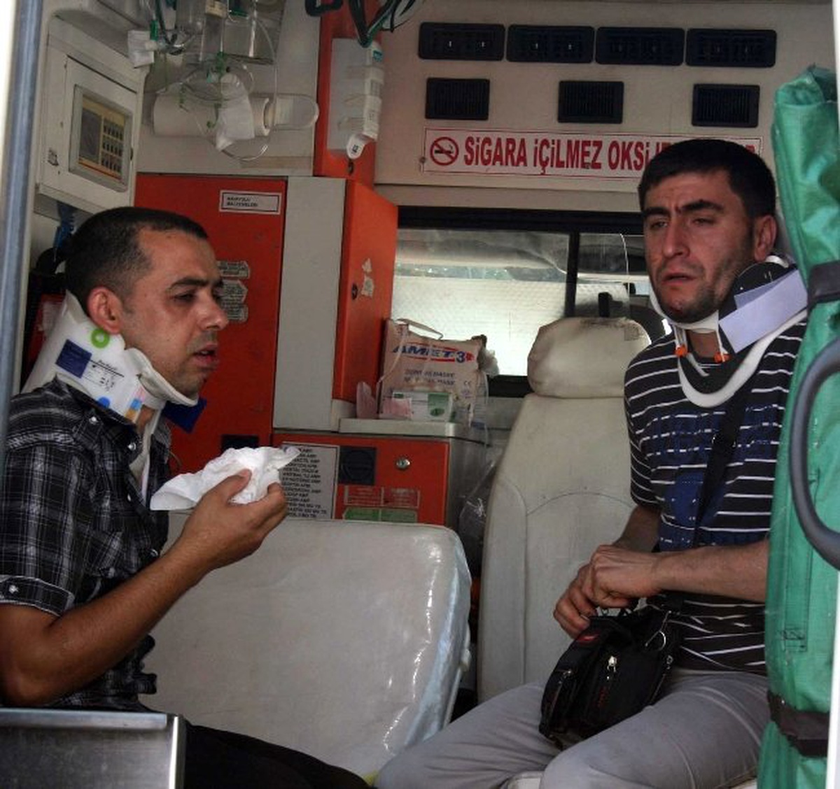 Denizli\'de Zincirleme Trafik Kazası: 1o Yaralı
