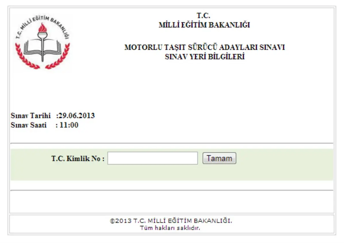 Ehliyet Sınav Yerleri meb.gov.tr\'de