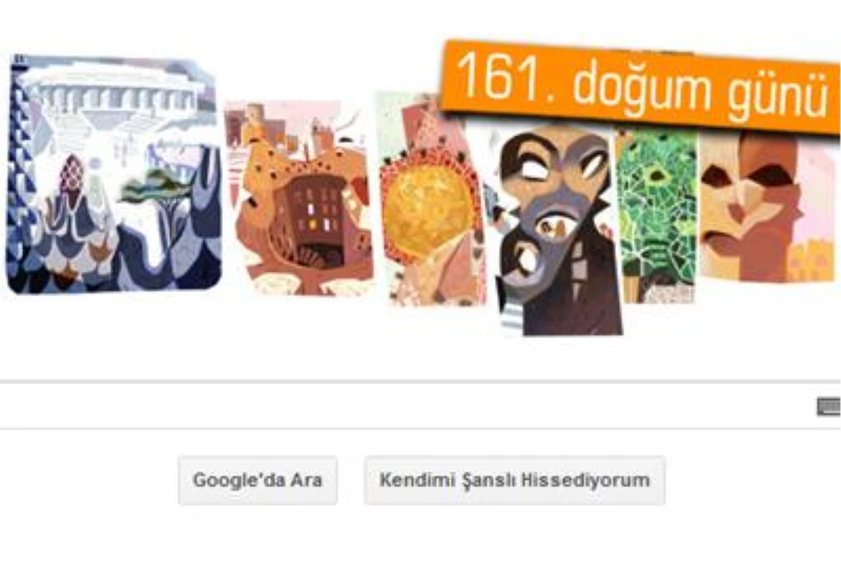 Google\'dan Antoni Gaudi Doodle\'ı