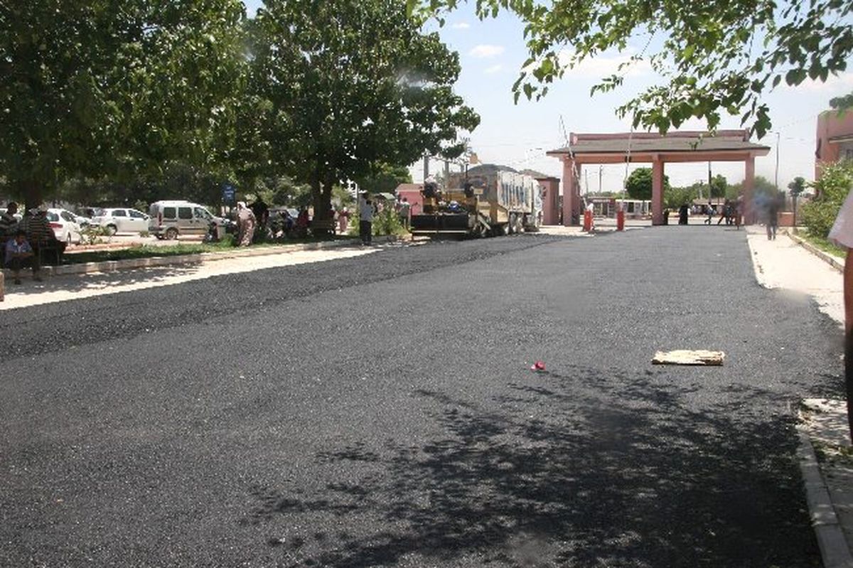 Hastane Bahçesi Asfaltlanıyor