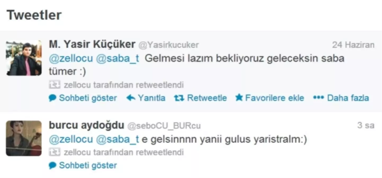 Zello\'da Saba Tümer Fırtınası