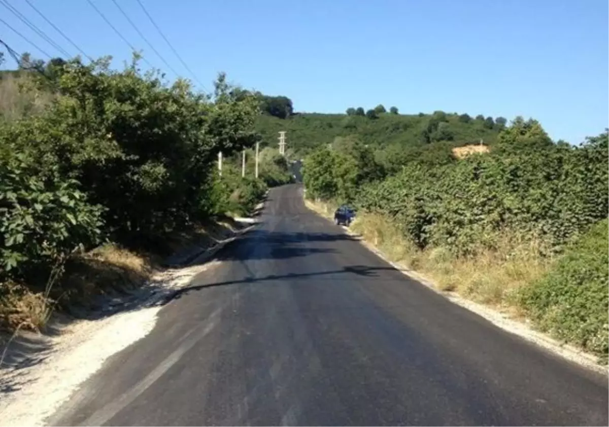 Akçakoca - Karasu Sahil Yolu Sıcak Asfaltlama Çalışması Başladı