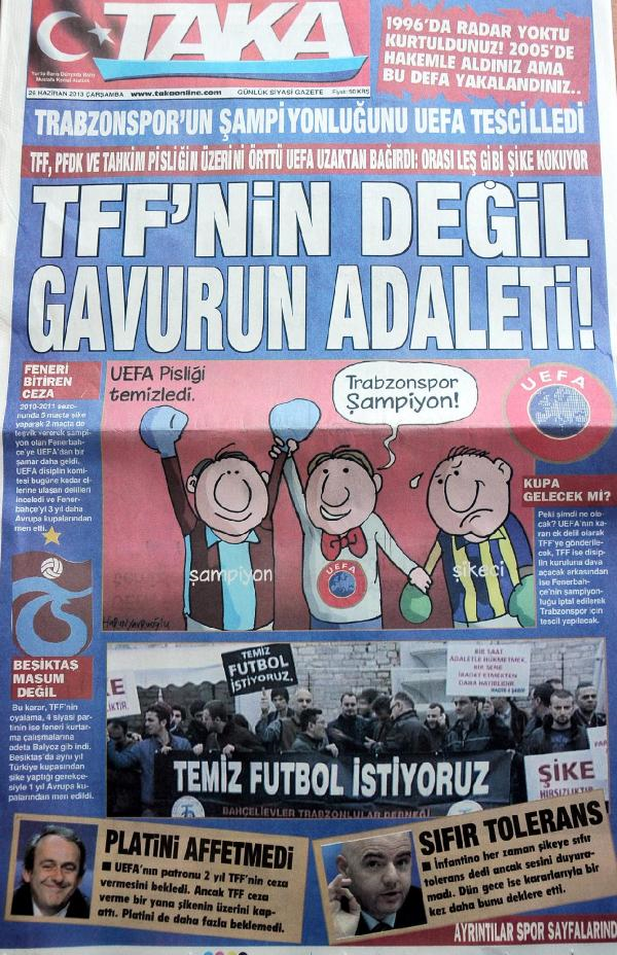 Trabzon\'da Gazeteler: O Kupa Trabzon\'a Gelecek