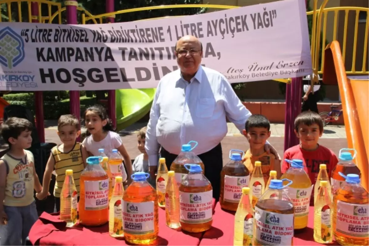 5 Litre Atık Yağa 1 Litre Ayçiçek Yağı