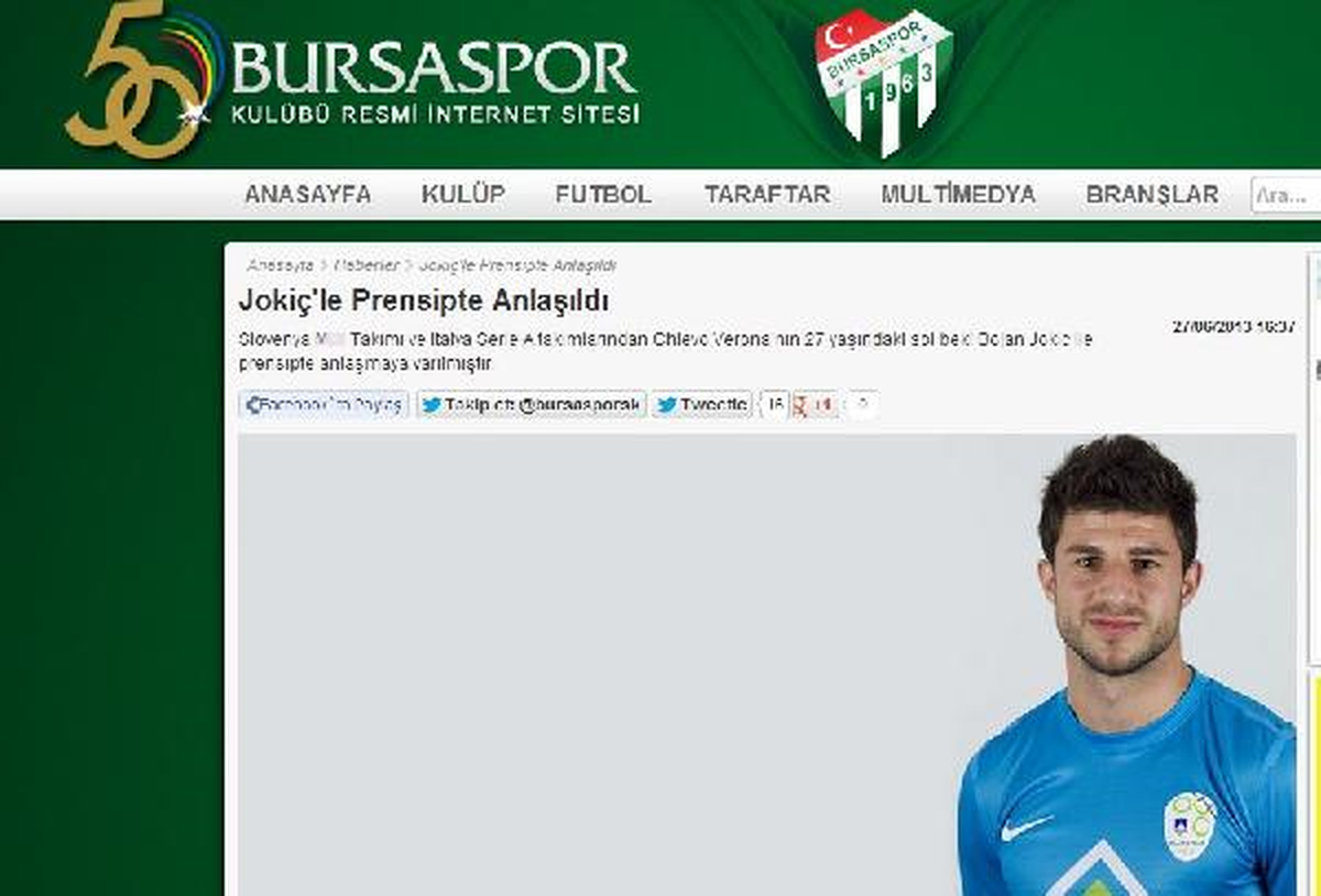 Bursaspor Açıkladı Sloven Basını Yalanladı