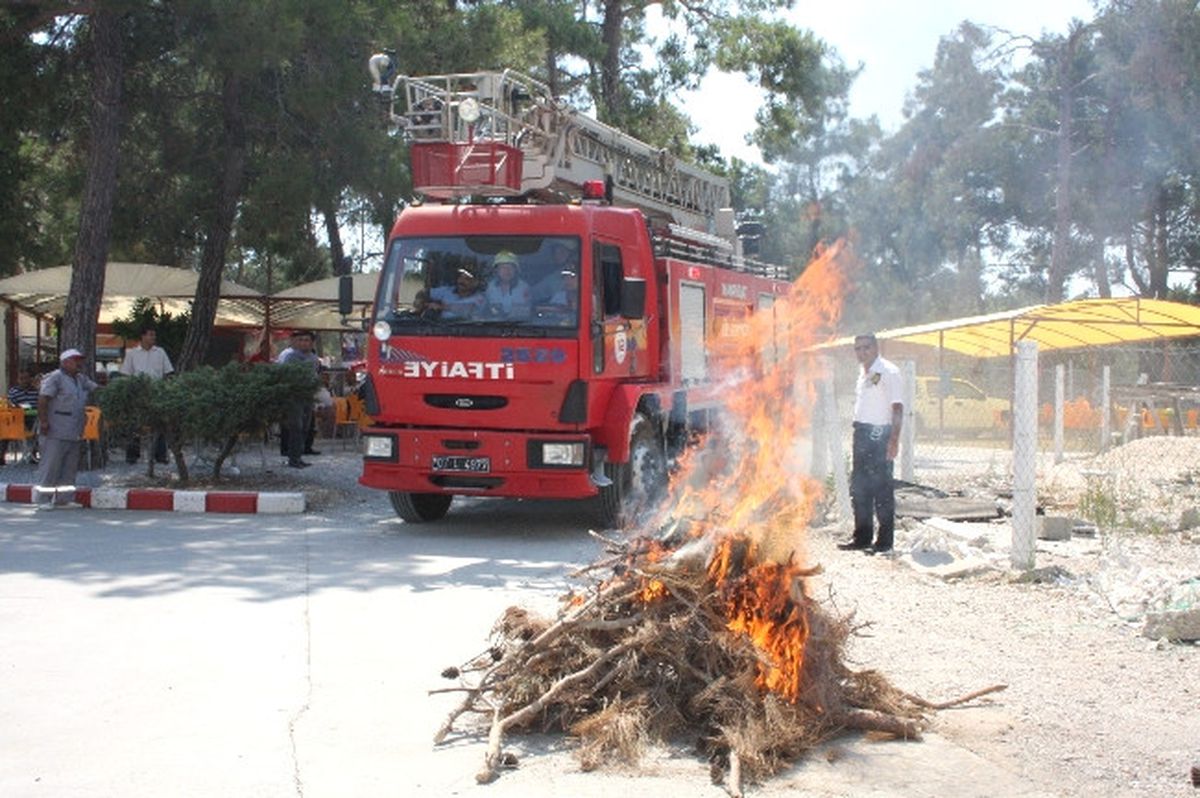 Devlet Hastanesi\'nde Yangın Tatbikatı