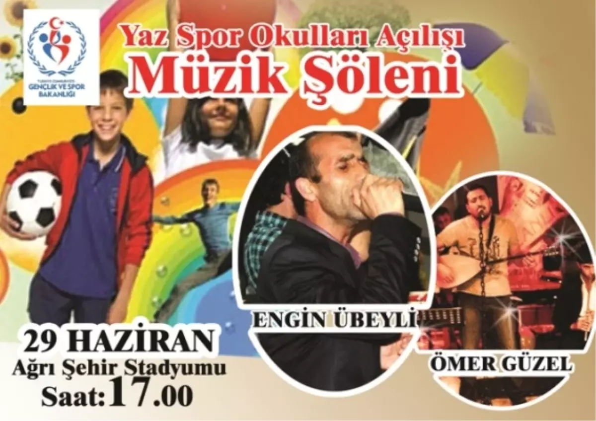 Yaz Spor Okulları ve Konser Şölenine Davet