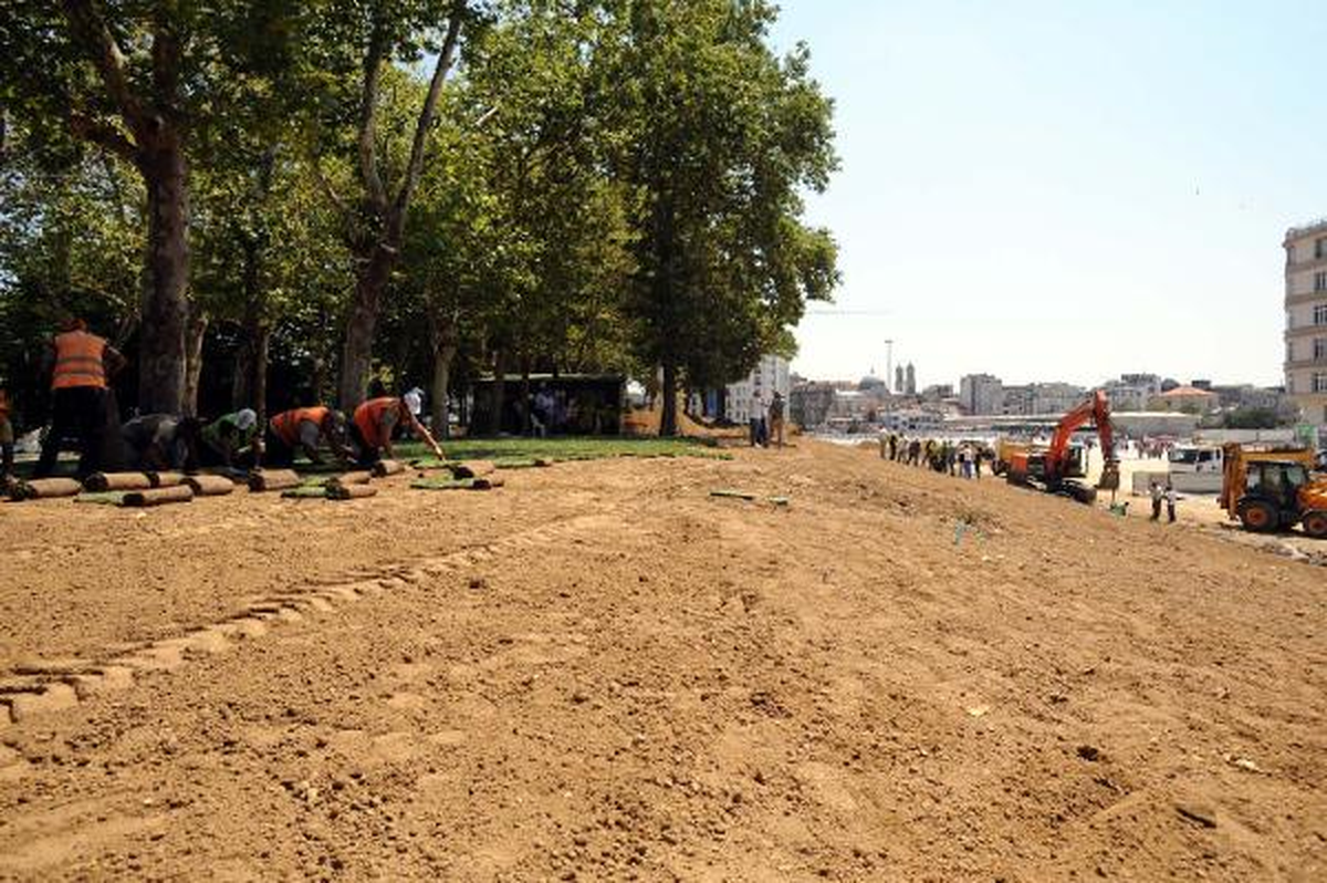 Gezi Parkı\'na 8 Bin M2 Yeşil Alan Kazandırıldı