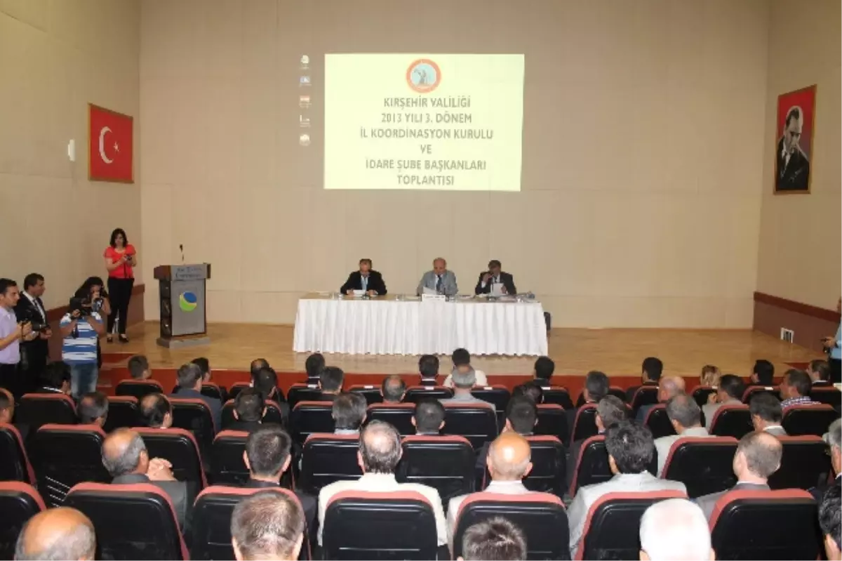 İl Koordinasyon Kurulu ve İdare Şube Başkanları Toplantısı Gerçekleştirildi
