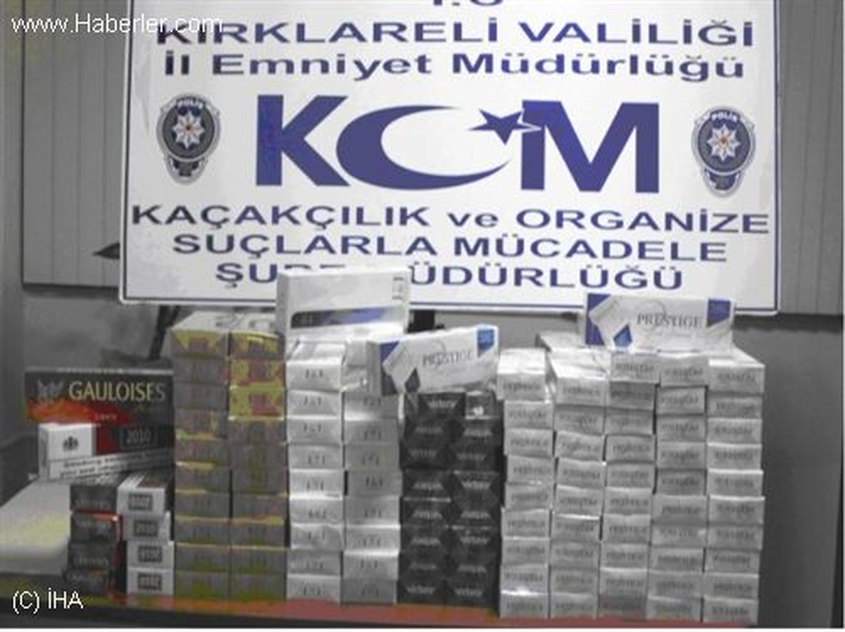 Kırklareli\'de Kaçak Sigara Operasyonu