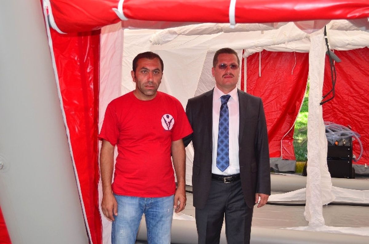 Umke\'den Mobil Çadır Tatbikatı