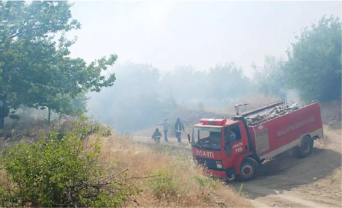 Malatya\'da Ekili Alanda Yangın