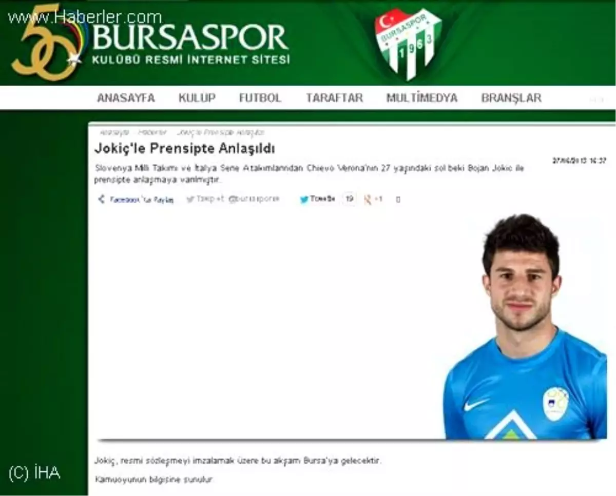 Bursaspor\'un Prensipte Anlaştığı Jokıc Villareal\'e İmza Attı